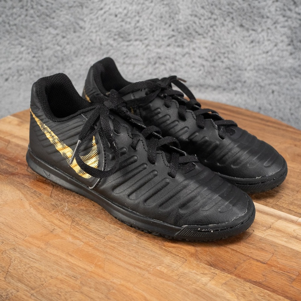 Nike Jr Tiempo Legend 7 Pro IC Boys Indoor Soccer Shoes Black - Sz 13C